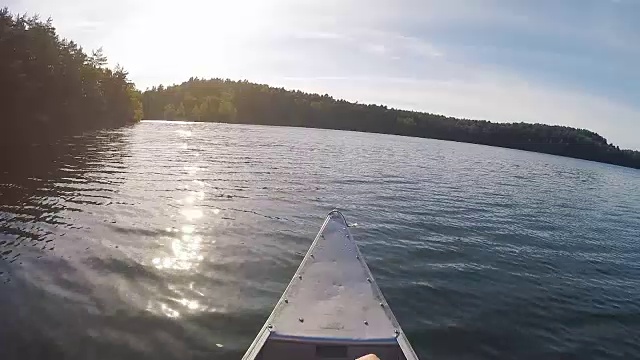 独木舟在瑞典的观点视频素材