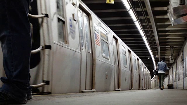 地铁-室内-拍摄-纽约视频素材