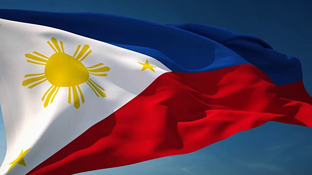 4K菲律宾国旗-可循环视频下载