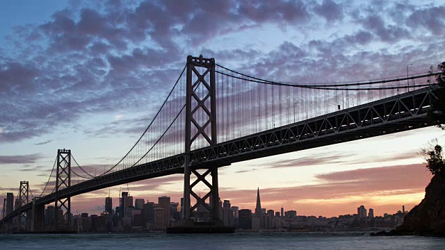 金银岛上壮观的旧金山日落视频下载