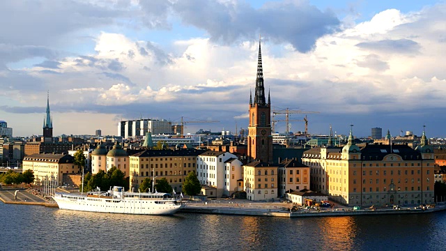 斯德哥尔摩城市天际线视频下载