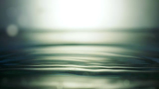 水滴落在水中视频素材