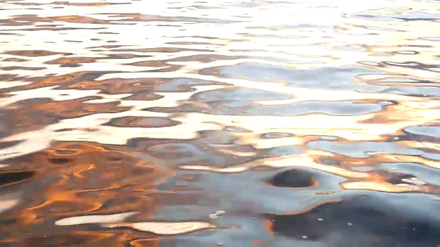 水面在黄昏背景视频下载