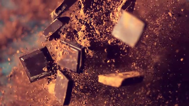 巧克力碎片掉落视频下载