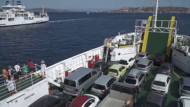 地中海的渡船。视频下载