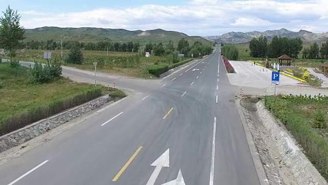 中国道路鸟瞰图视频素材