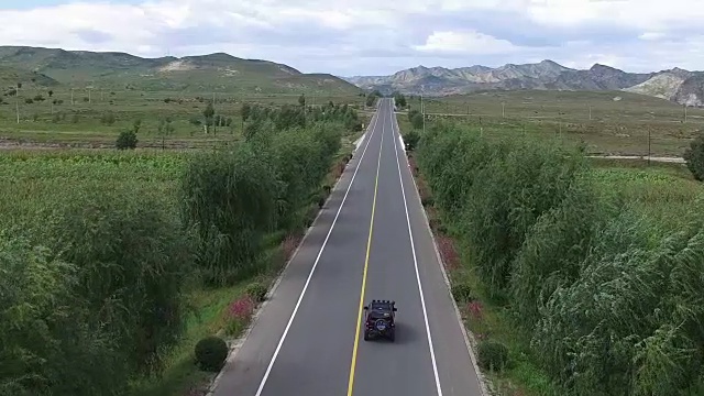 中国道路鸟瞰图视频下载