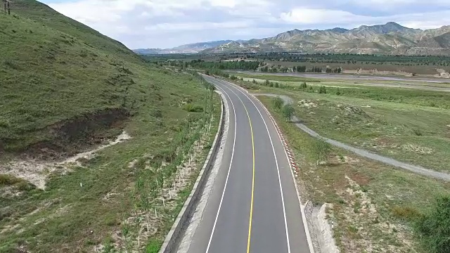 中国道路鸟瞰图视频素材