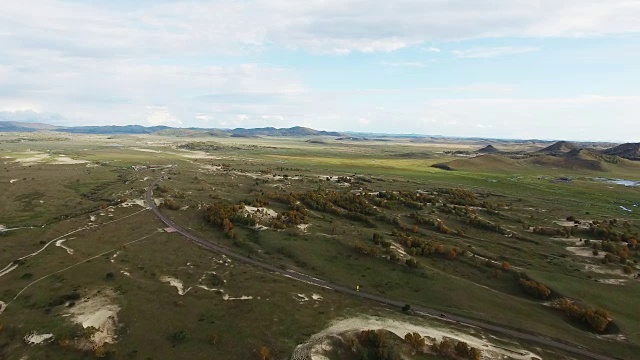 中国内蒙古乌兰布通著名草原鸟瞰图视频素材