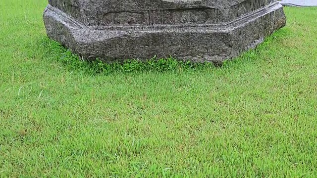 摄于万宝寺的韩国宝莲31石雕视频下载