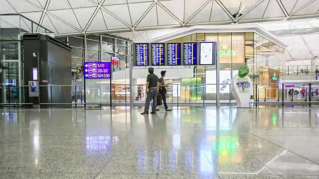 香港的机场视频素材