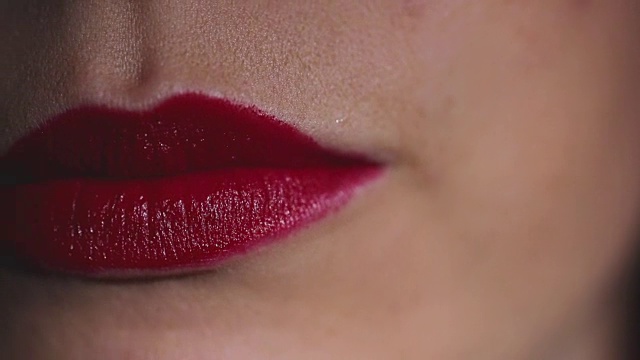性感的嘴唇视频素材