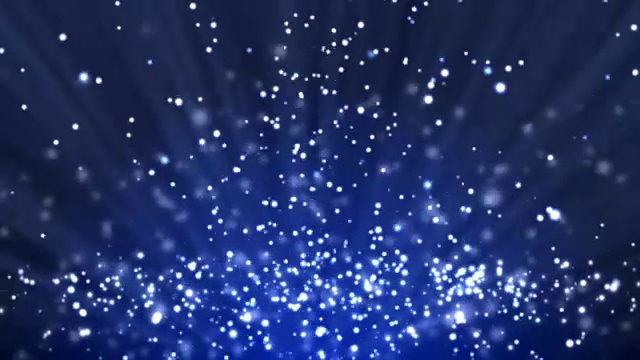 蓝色粒子背景和光线视频素材