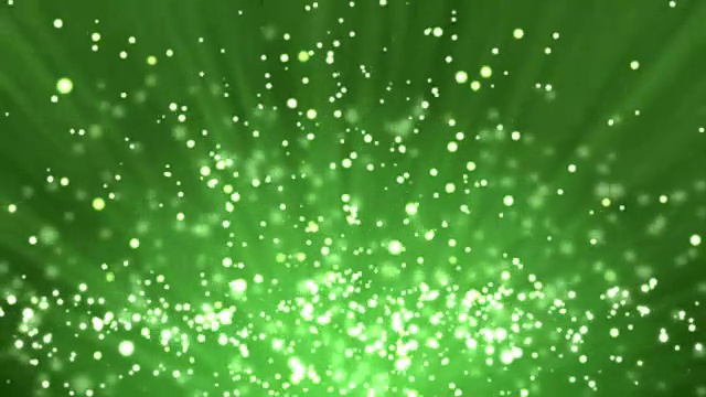 绿色粒子背景和光线视频素材