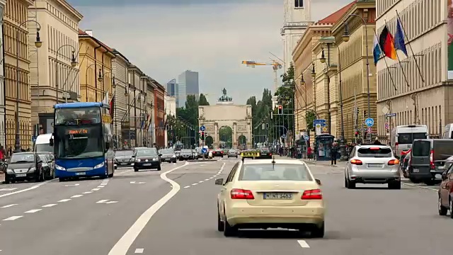 慕尼黑胜利门广场视频素材