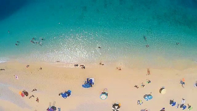 从上面的海滩视频素材