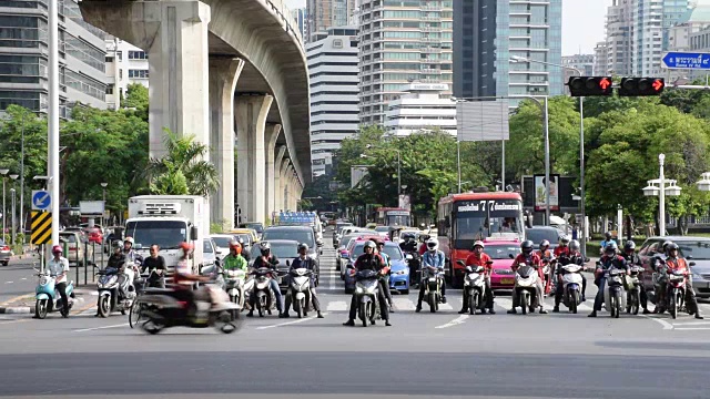 泰国曼谷的交通视频下载