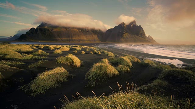 冰岛南部的韦斯特拉霍恩山脉视频购买