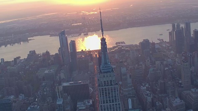 纽约市航拍画面视频下载