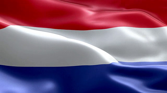 荷兰国旗波浪图案可循环元素视频素材