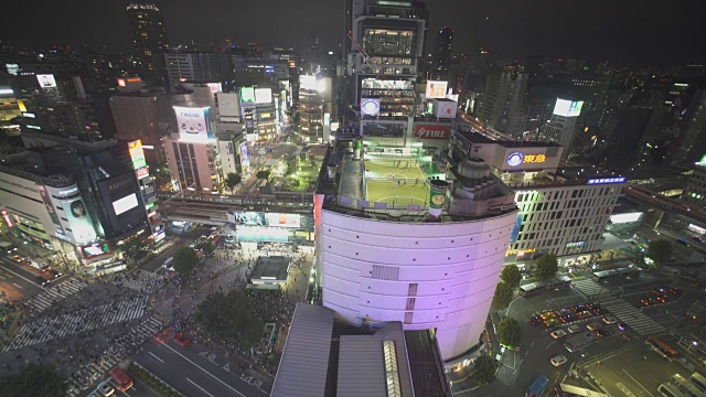 时光流逝东京涩谷十字路口视频素材