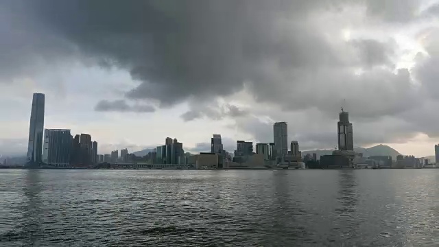 香港:天际线，时光流逝视频素材