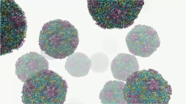 人类鼻病毒视频素材