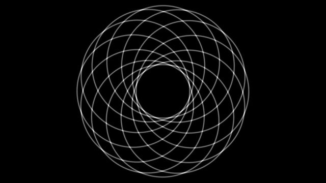 “圆形几何，抽象动画”视频素材