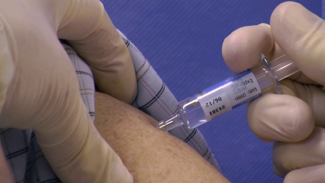 季节性流感疫苗接种视频素材