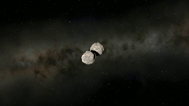 双星小行星90 Antiope视频素材