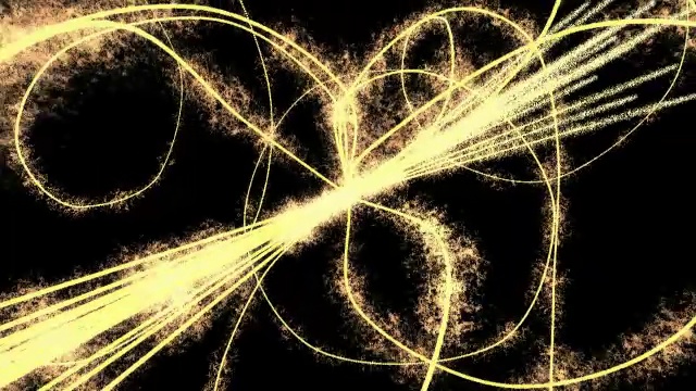 碰撞后的粒子轨迹视频素材