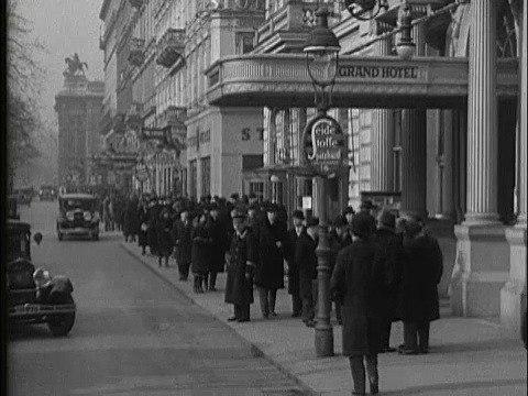 1936年的今天，维也纳的工人和景点视频下载