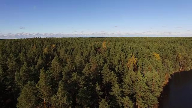 努克西奥国家公园鸟瞰图，芬兰。视频素材