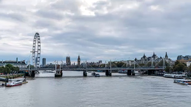伦敦-时间流逝和威斯敏斯特视频下载