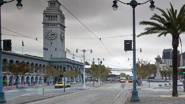 旧金山渡轮大厦和Embarcadero视频下载