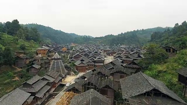 中国贵州黄冈侗村视频素材