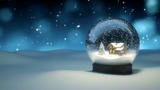 圣诞雪花球- 4K |可循环视频素材
