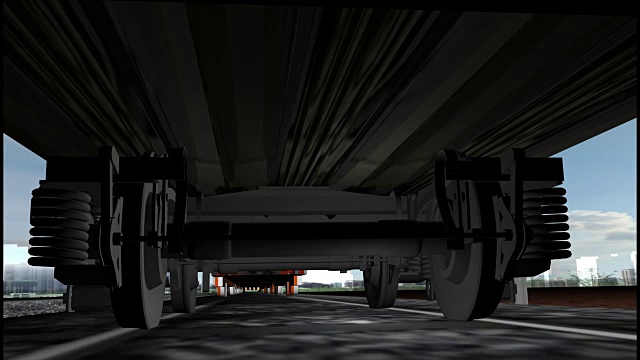3D动画演示列车制动梁断裂事故视频下载