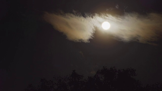 云上的满月视频素材