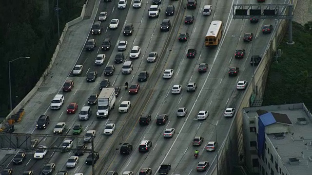美国，加利福尼亚州:洛杉矶市区道路视频下载
