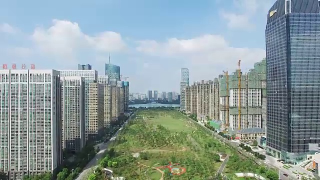 合肥的城市景观和天际线视频下载