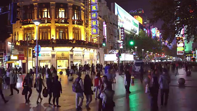 中国上海的商业街视频素材