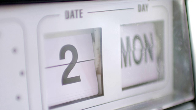 日历计算一周的星期日到星期六视频下载