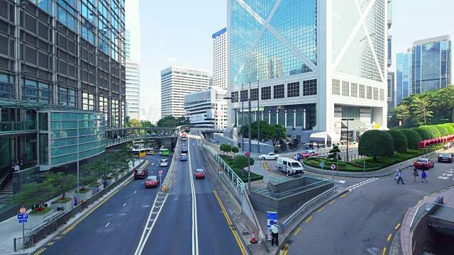 深圳市中心的现代化办公大楼视频素材