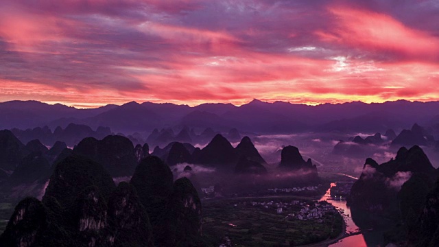 桂林山水甲天下,中国视频素材