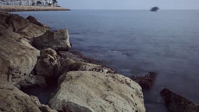 位于地中海沿岸的潘尼斯科拉市视频素材