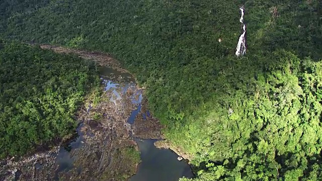 伯利兹:千英尺瀑布视频素材