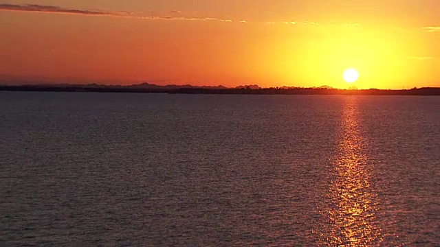 伯利兹:伯利兹海岸的日落视频素材