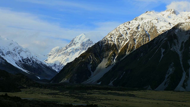 新西兰库克山国家公园景观视频素材