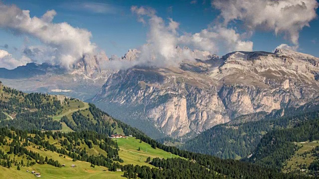 欧洲阿尔卑斯山山脉，时间流逝，瑞士视频素材